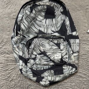 Herschel Supply Company Black and White and green Patterned Backpack